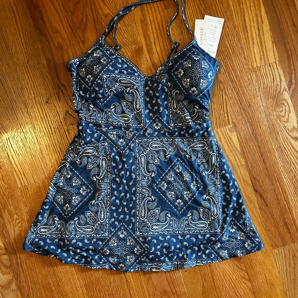 Blue Paisley Camisole Top